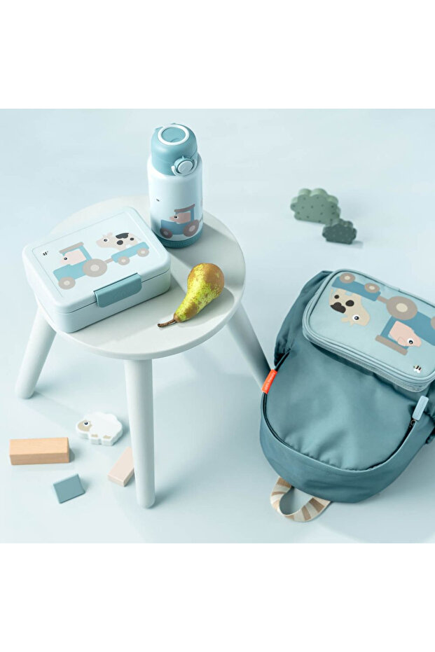 Термос Tiny Farm син 340 мл - 7