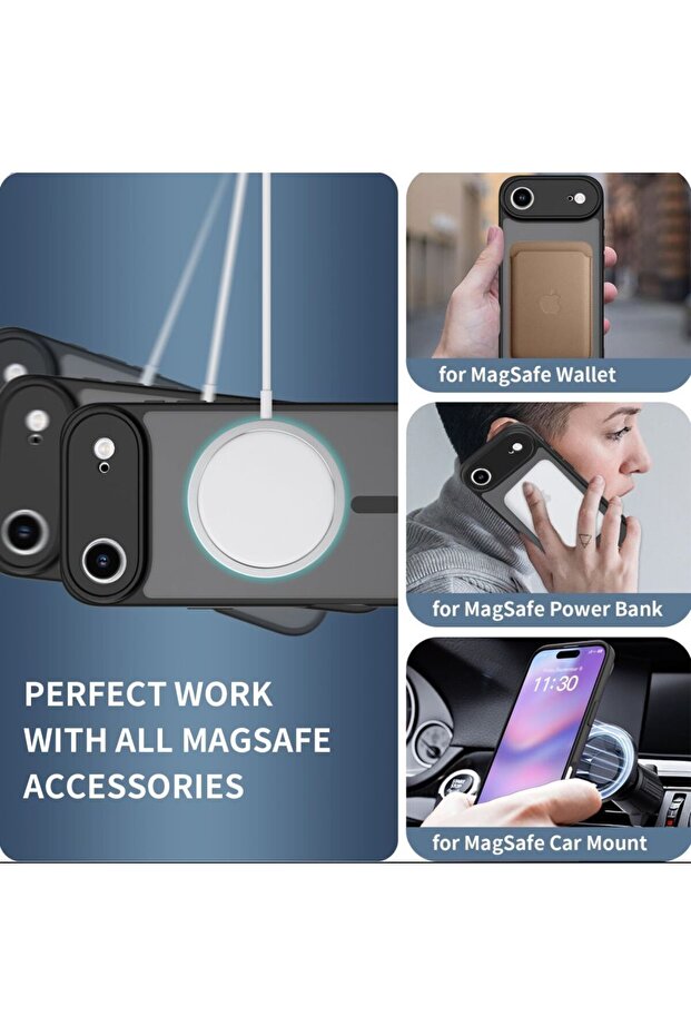 BasicMag Cosmic Orange Case for iPhone 17 Pro - MagSafe Compatible - 6