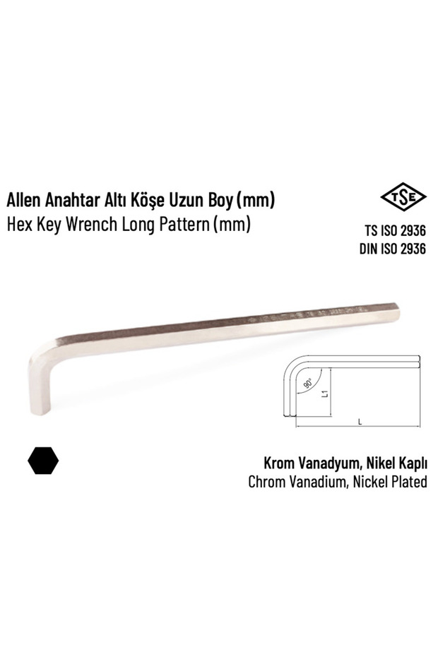Professional Allen Key Six-Point Long Length 19 mm – 4903 22 0190