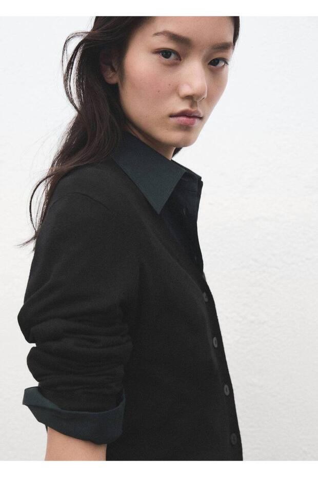 V yaka triko hırka - 7