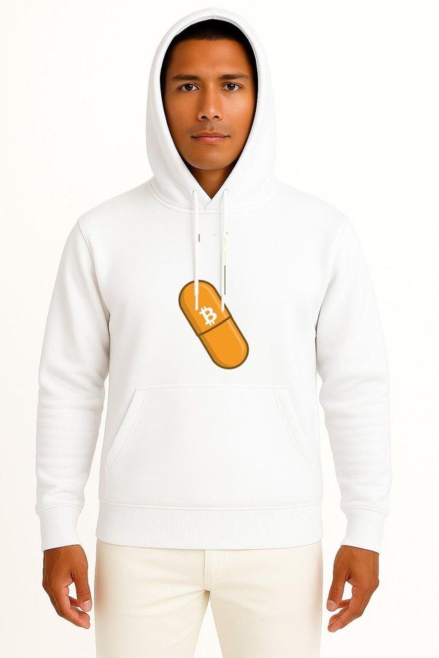 Hooded Bitcoin Medicine Btc Medicine Chest B Printed Unisex Sweatshirt