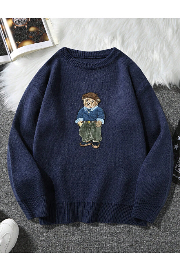 Pulover, Bleumarin - 1