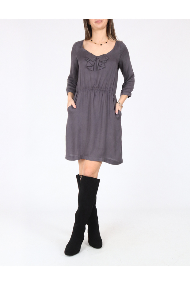Rochie scurta, Gri - 1