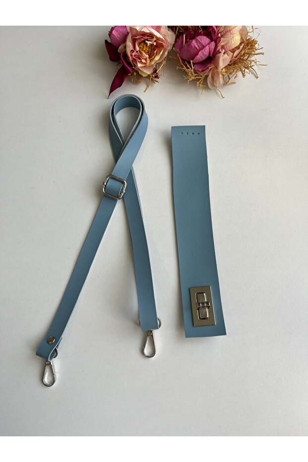 Adjustable Strap and Cover Kit Made of Faux Leather for Knitted Bags