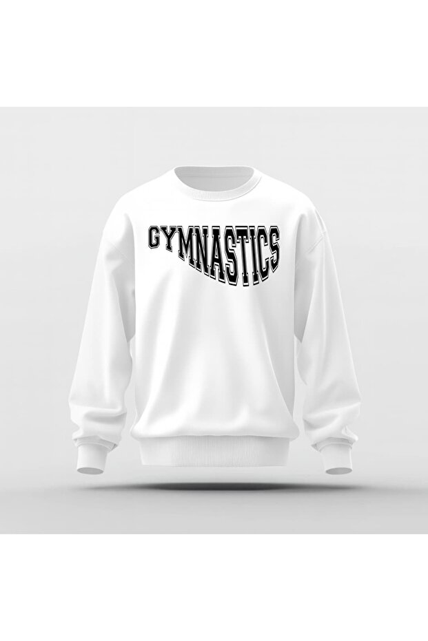 Gymnastics Design Printed Basic Sweatshirt