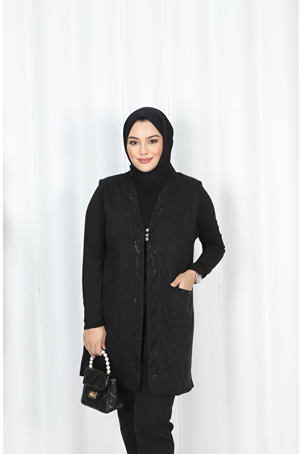 Ecrin uzun yelek - 2