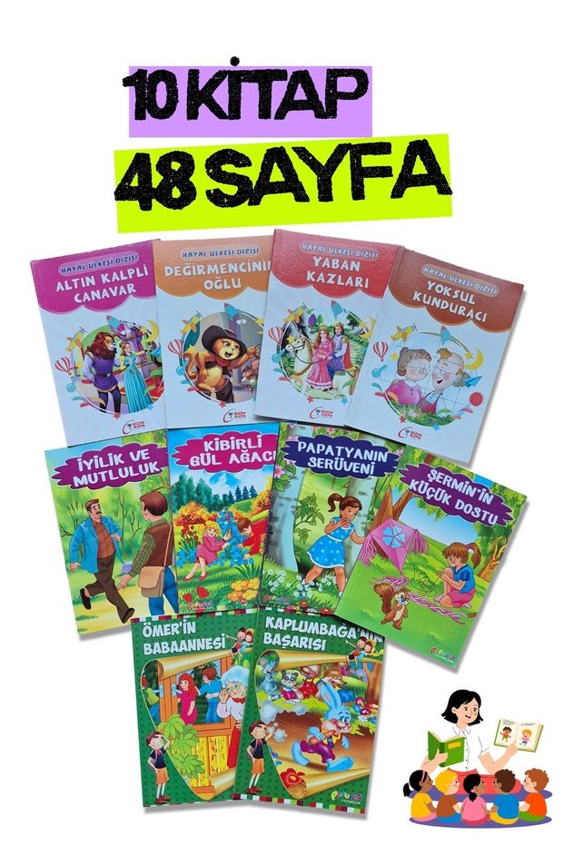 2. 3. 4. Visual Children's Story Books for Grades (Mixed 10 Books) - Each Book Has 48 Pages
