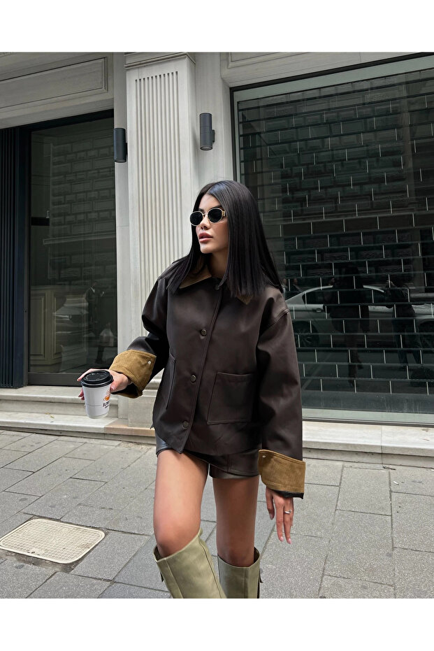 Kısa Kesimi Bomber Ceket - 2