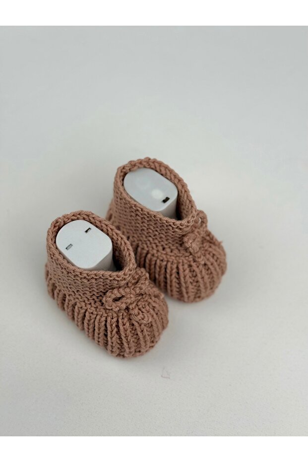 örme bebek patiği - 1