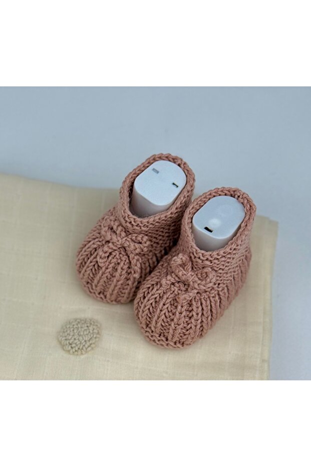örme bebek patiği - 3