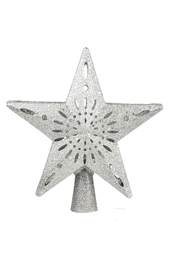 Christmas Tree Topper Lighted LED Rotating Projector 3D Star Tree Topper -6 Design Slides