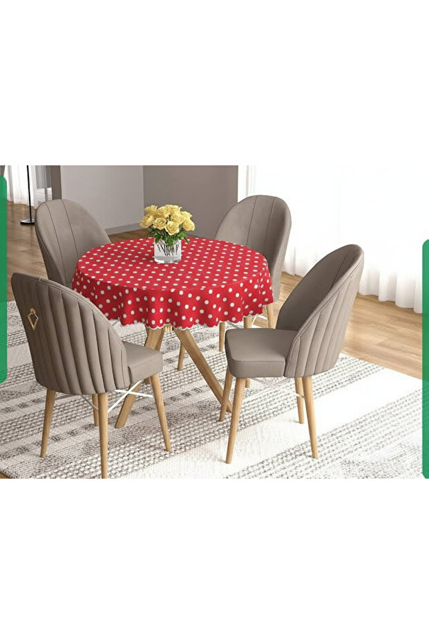 غطاء طاولة مستدير 140×140 - 2