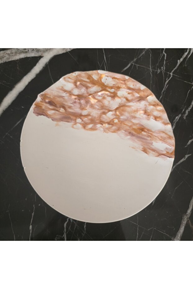 Pink Metallic Shimmering Presentation Plate 15 cm Diameter