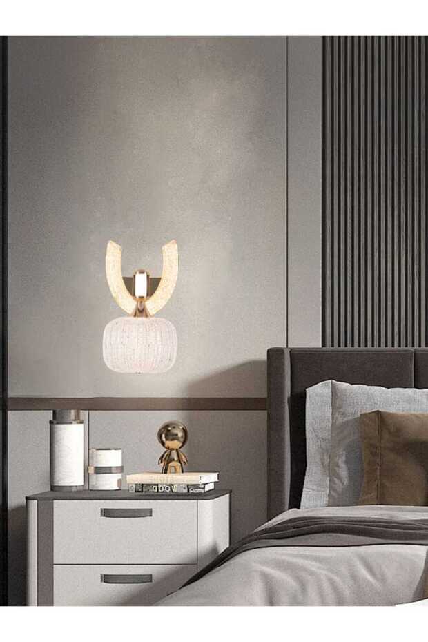 مصباح حائط LED عصري - موديل 9827-W | مصباح حائط ديكوري بقوة 15 واط