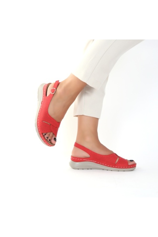 Light red sandals - 4