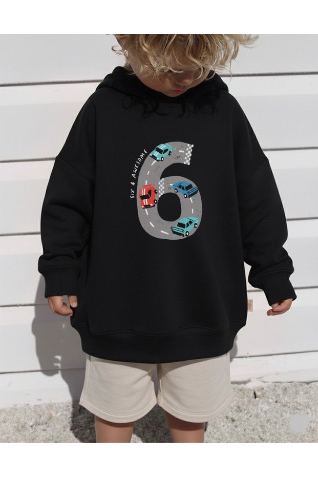 Oversized Children's Sweatshirt – Six & Awesome Printed