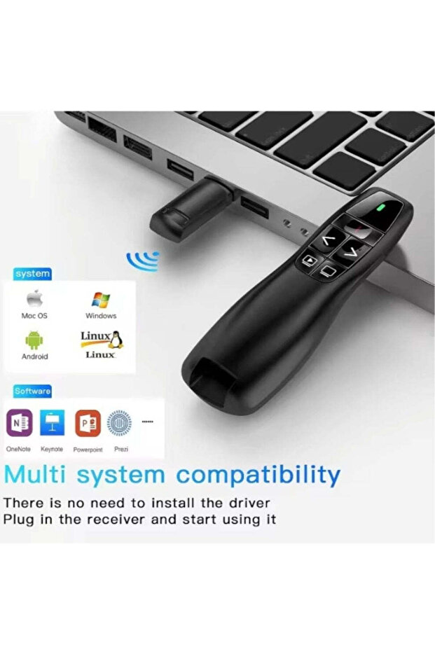 Wireless Presentation Clicker Remote for Teachers – PPT & PowerPoint Laser Pointer - 3