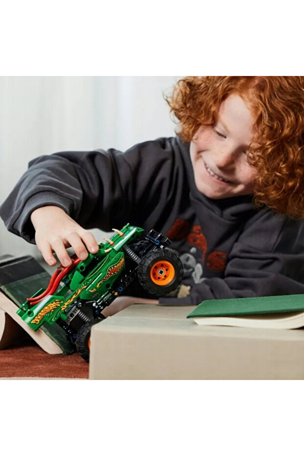 Set de Constructii Technic 2 in 1 Monster Jam Dragon - 6