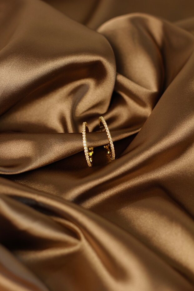 Celesti Gold Çelik Küpe - 2