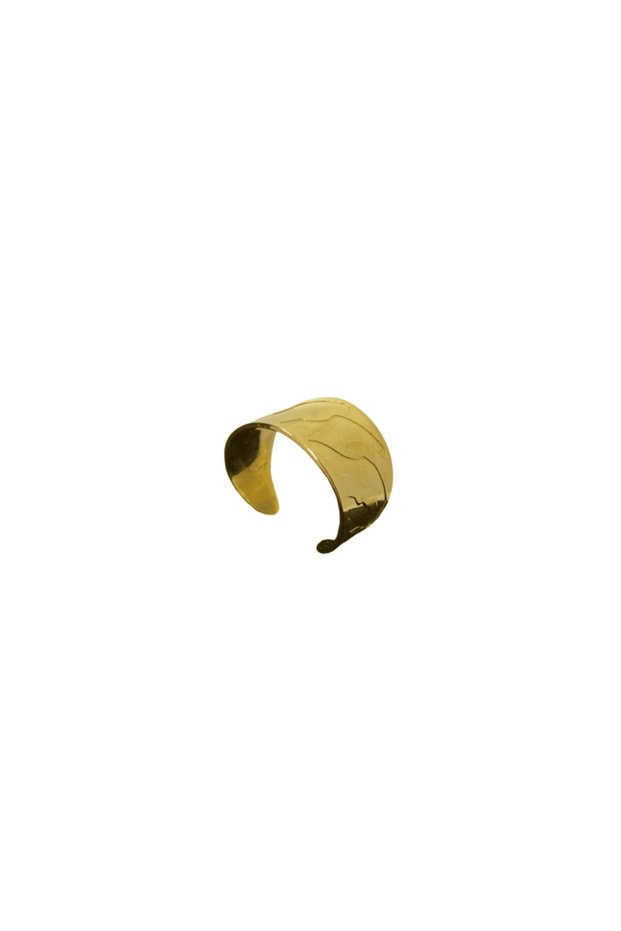 Gold Color 316L Steel Adjustable Sized Stylish Pattern Minimalist Ring — Elegant and Practical