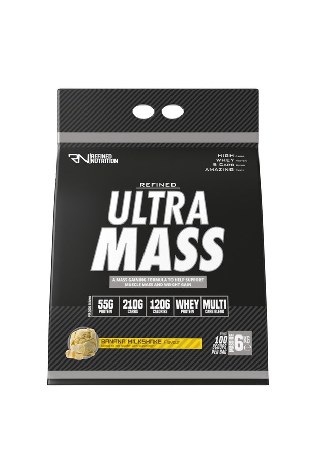 Ultra Mass 6kg – Banana Milkshake | High-Calorie Advanced Mass Gainer for Size