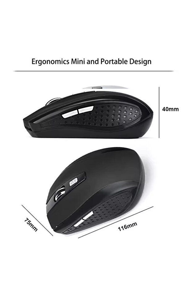Wireless Mouse – Ergonomic, High-Precision Optical Mouse, USB Receiver, Compatible with Windows - 3