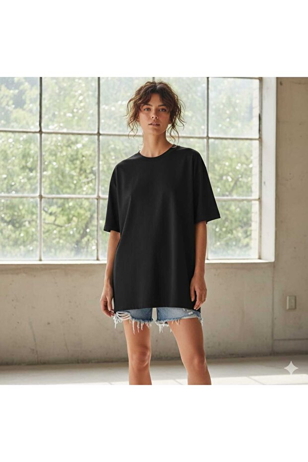 Essential Oversize T-Shirt Kadın - 6