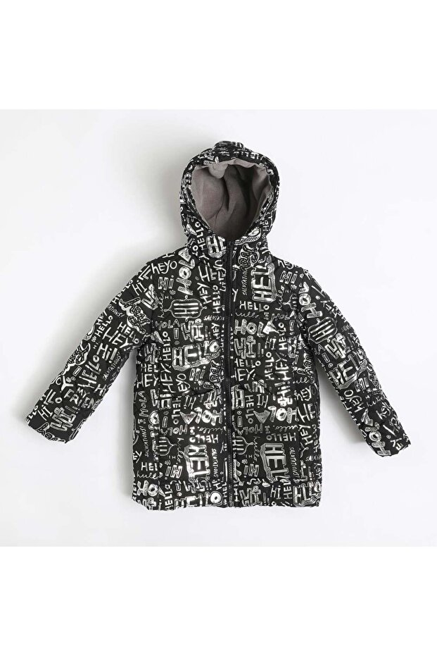 Girl's Printed Long Coat 1-5 Years Old - 422502