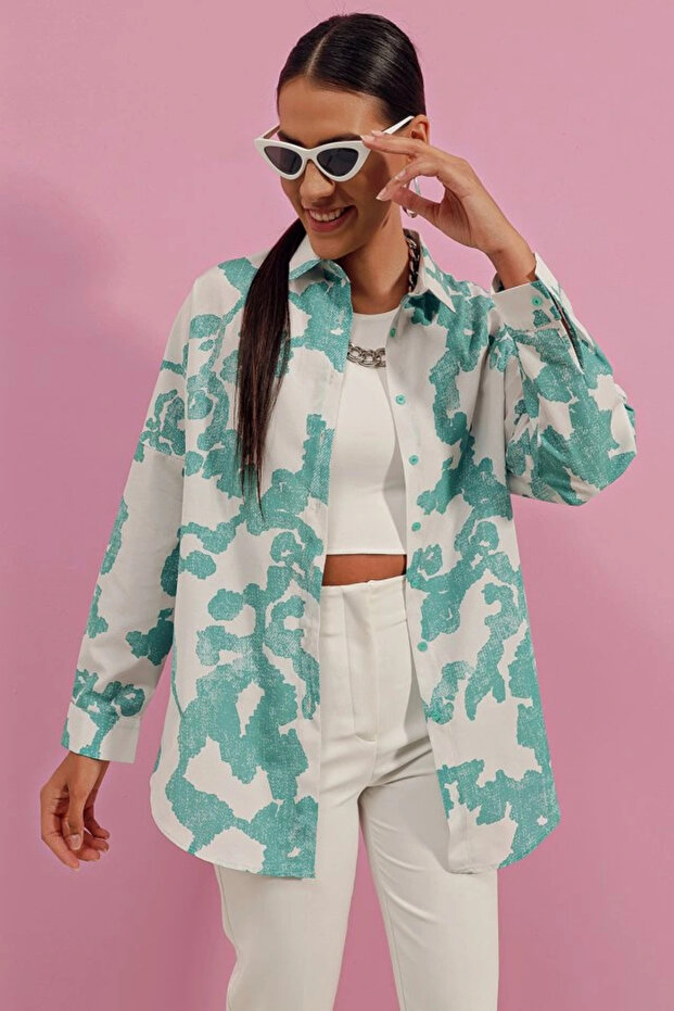    3900 قميص أساسي طويل كبير الحجم - D. Mint - 3