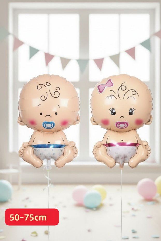 Girl and Boy Foil Balloon Baby Shower Party Gender Reveal Party Supplies Balloons