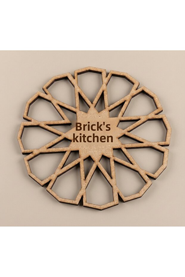 Laser Cut Geometric Pattern Trivet - Heat Resistant 5mm Mdf Pot and Teapot Coaster