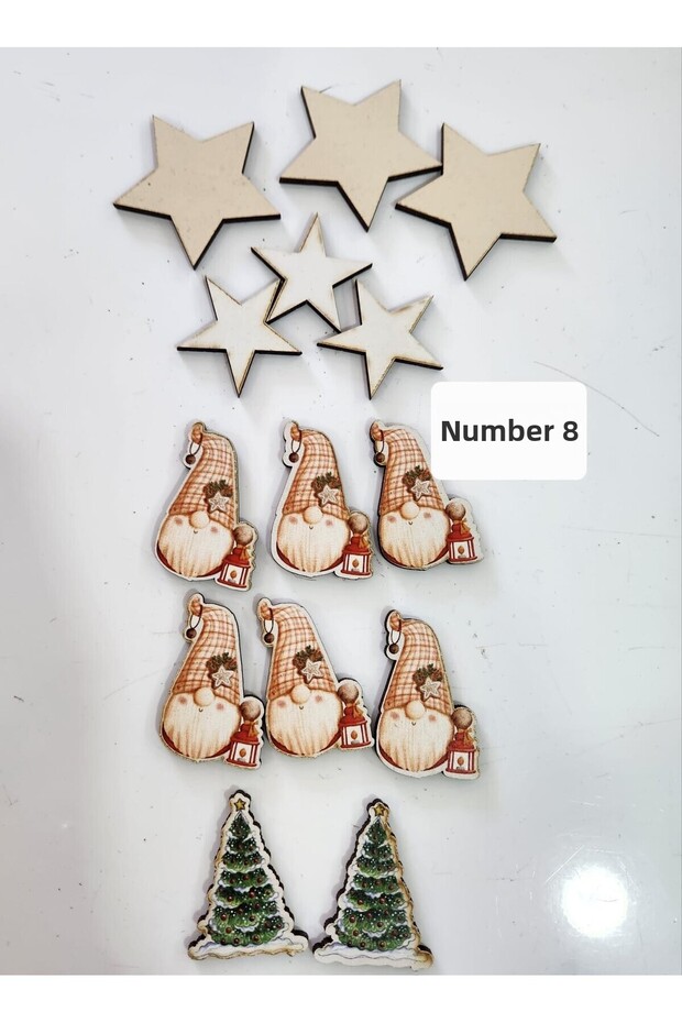 New Year Decorations-Printed Wood