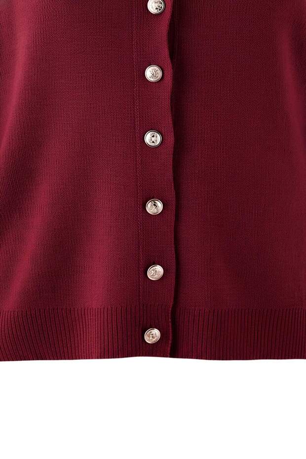 Bordo Basic Hırka-Bluz 2'li Takım Triko Hırka TBBAW26AV00046 - 4