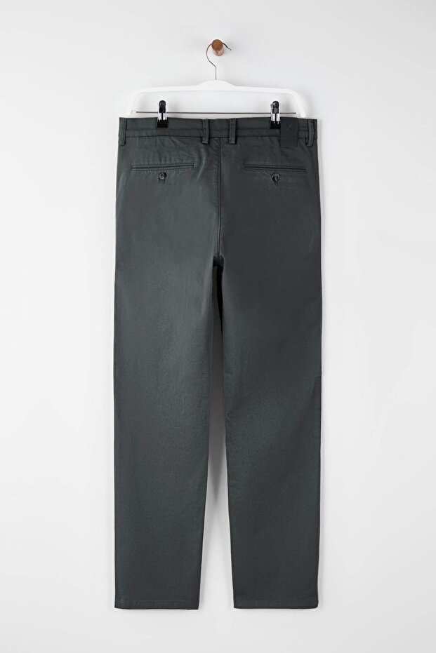 Olive Erkek Gabardin Dokulu Geniş Beden Aralıklı Kumaş Pantolon TMNAW26PL00026 - 7