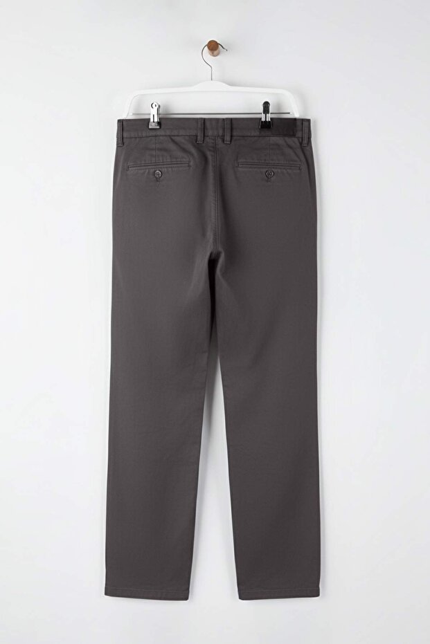 Gri Erkek Gabardin Dokulu Kumaş Pantolon TMNAW26PL00026 - 12