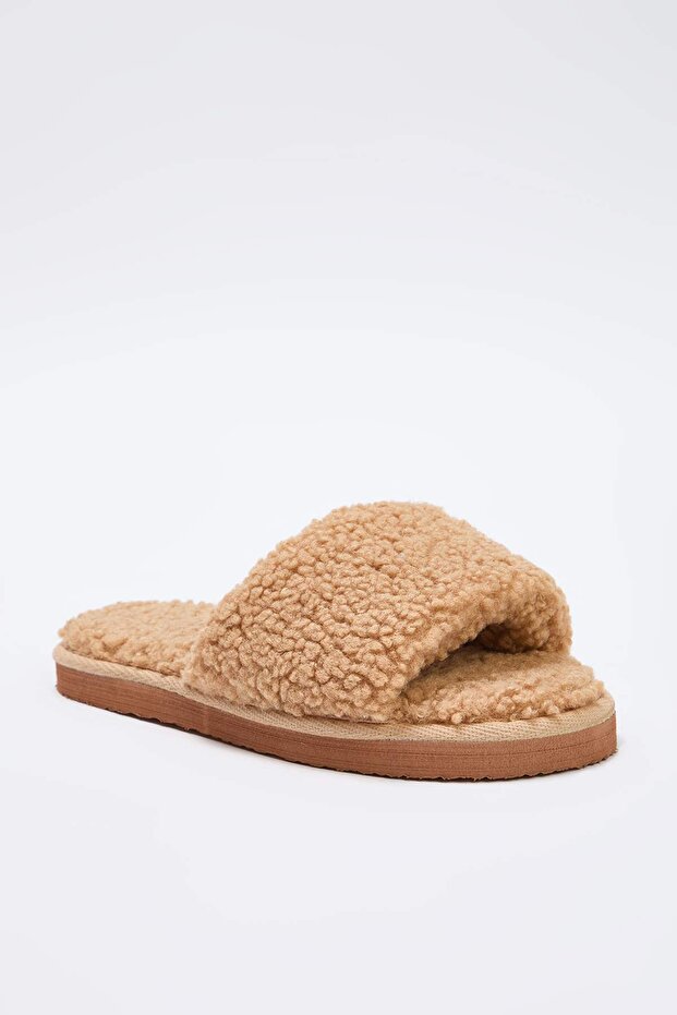Camel Peluş Kadın Ev Terliği TAKAW26ER00020 - 5