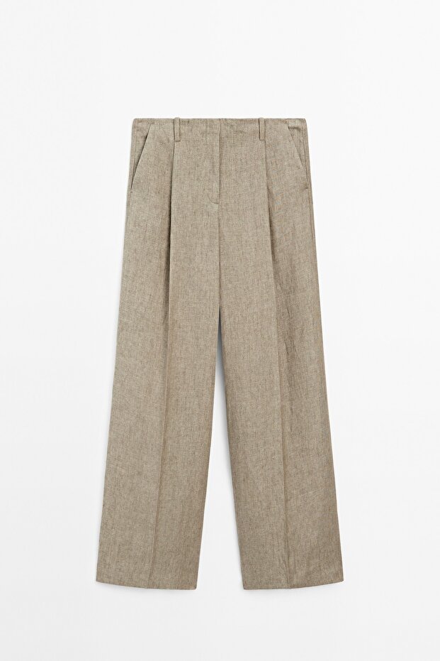 100% linen dart pants - 5