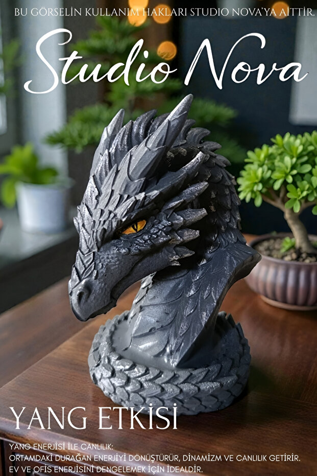 Feng Shui Dekoratif Ejderha Heykel - 5