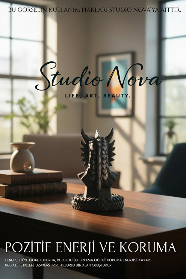 Feng Shui Dekoratif Ejderha Heykel - 4