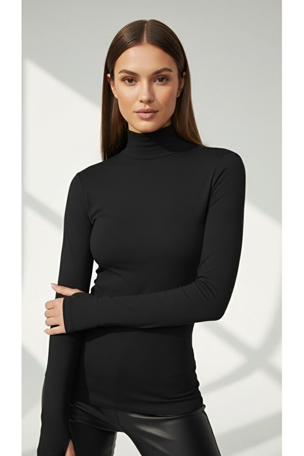 Turtleneck Blouse Body - 2