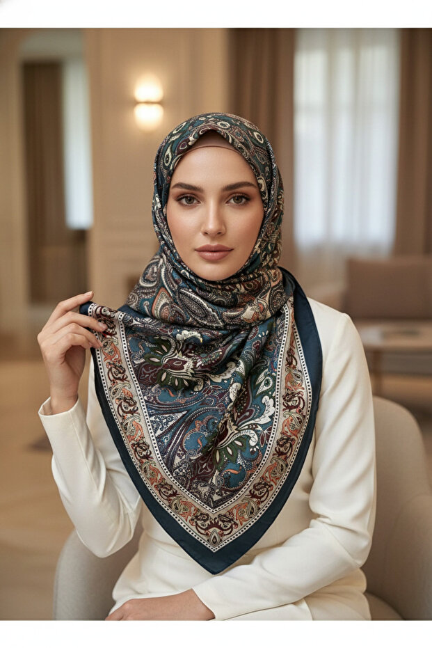 شال ناعم بنمط التوليب 70×180