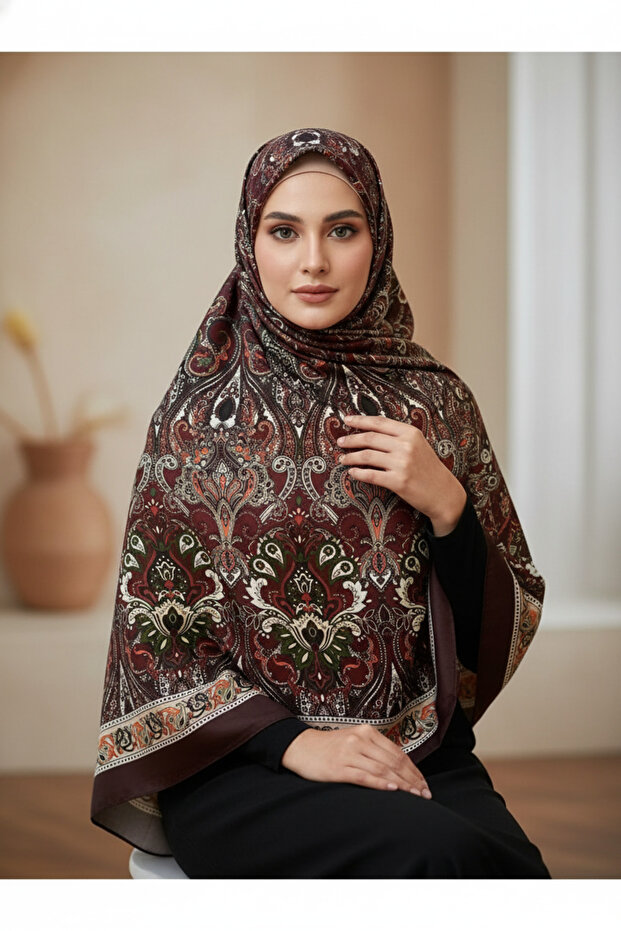 شال ناعم بنمط التوليب 70×180