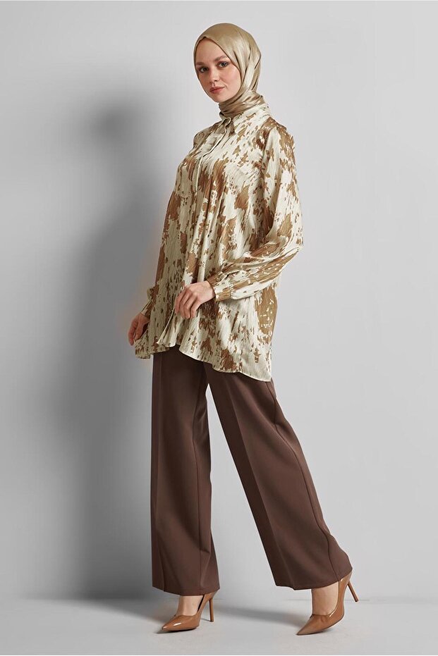 تونيك ساتان منقوش 45429 - 2