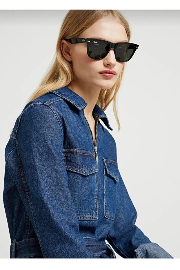 RAYBAN RB2140 901 50 POLARİZE DEĞİLDİR UV KORUMALIDIR... CAM RENGİ KOYU YEŞİLDİR... - 6