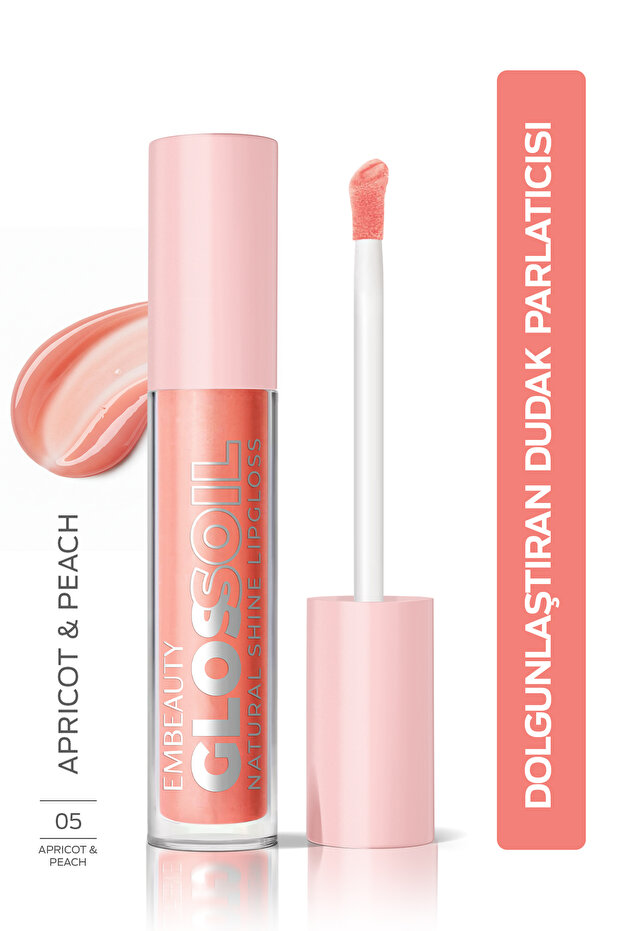 Sunset Peach No:2 Glossoil - Moisturizing, Plumping Lip Gloss