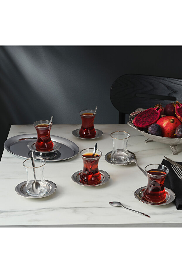 Mars 18 Parça Çelik Çay Seti - 2