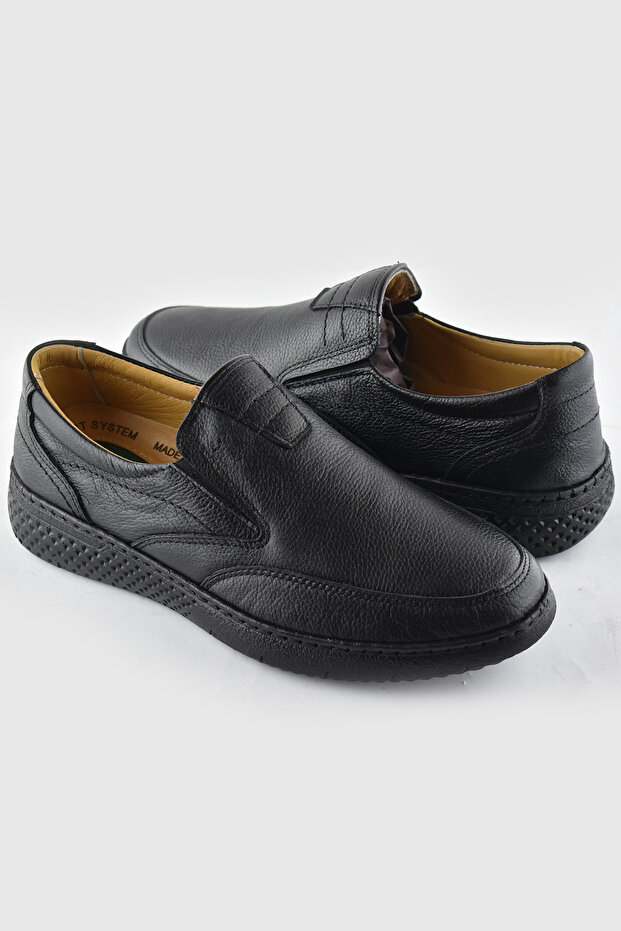 7575 Orthopedic Sole Soft Genuine Leather Seasonal Winter Men's Shoes - 3