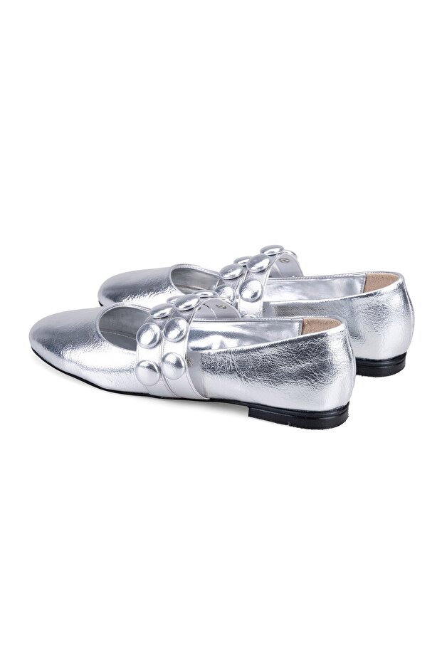 Balerini argintii dama - 5