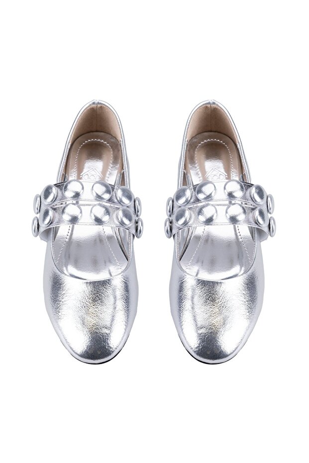 Balerini argintii dama - 7