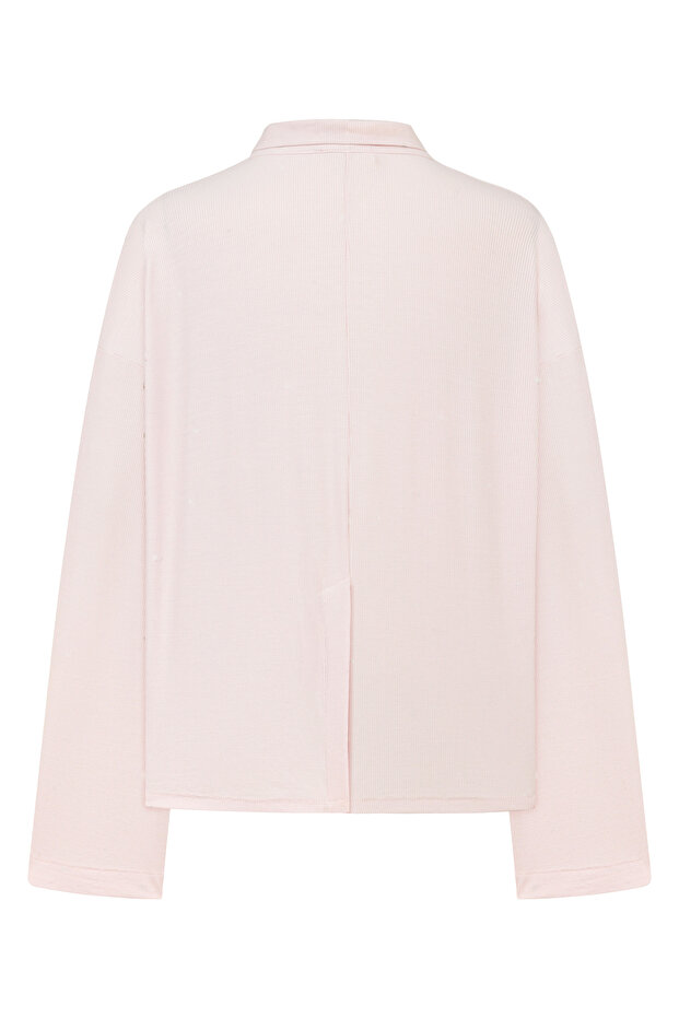 Kai Pijama Takım - Pembe (Gömlek, Şort) - 4